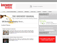 Tablet Screenshot of brewerymanual.com